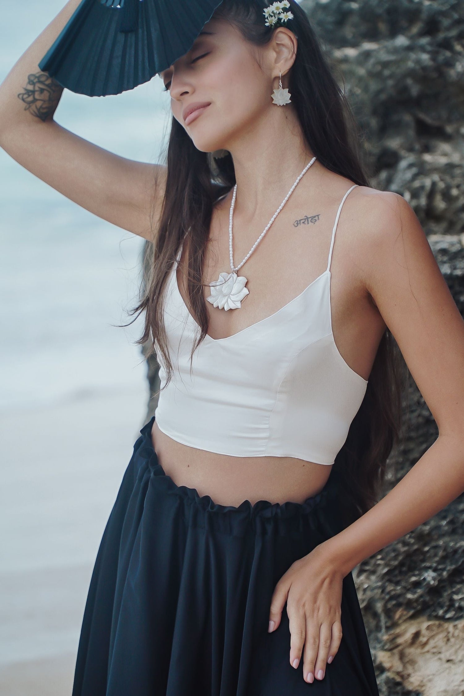 Moonlit Lotus Necklace Tiyara Soul Wear