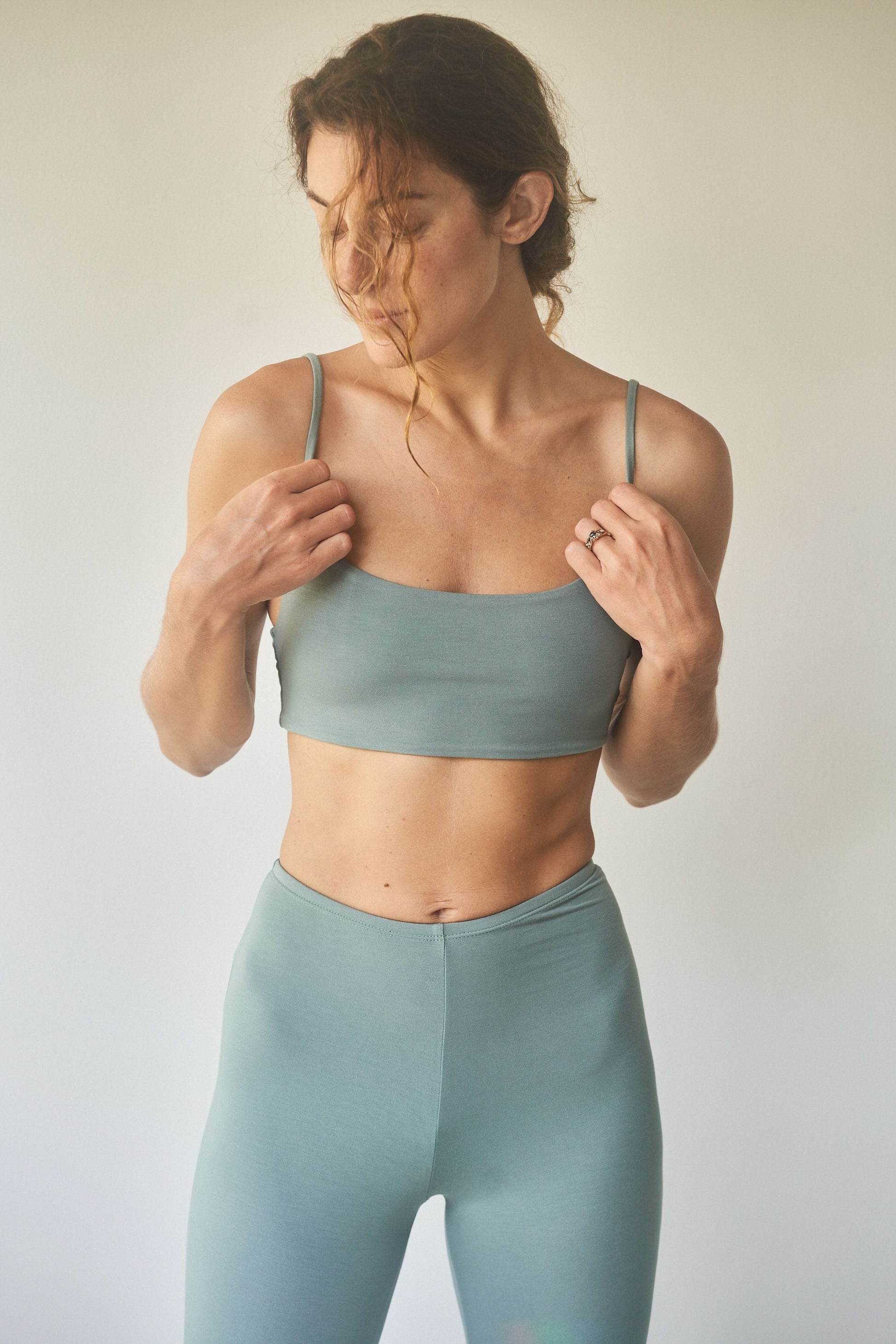 Wulan Bralette - Plant Viscose - Sage Tiyara Soul Wear