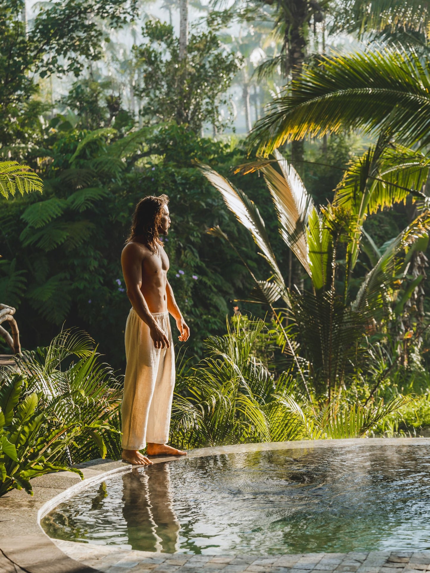 Chen Pant - Linen Cotton - Pearl White