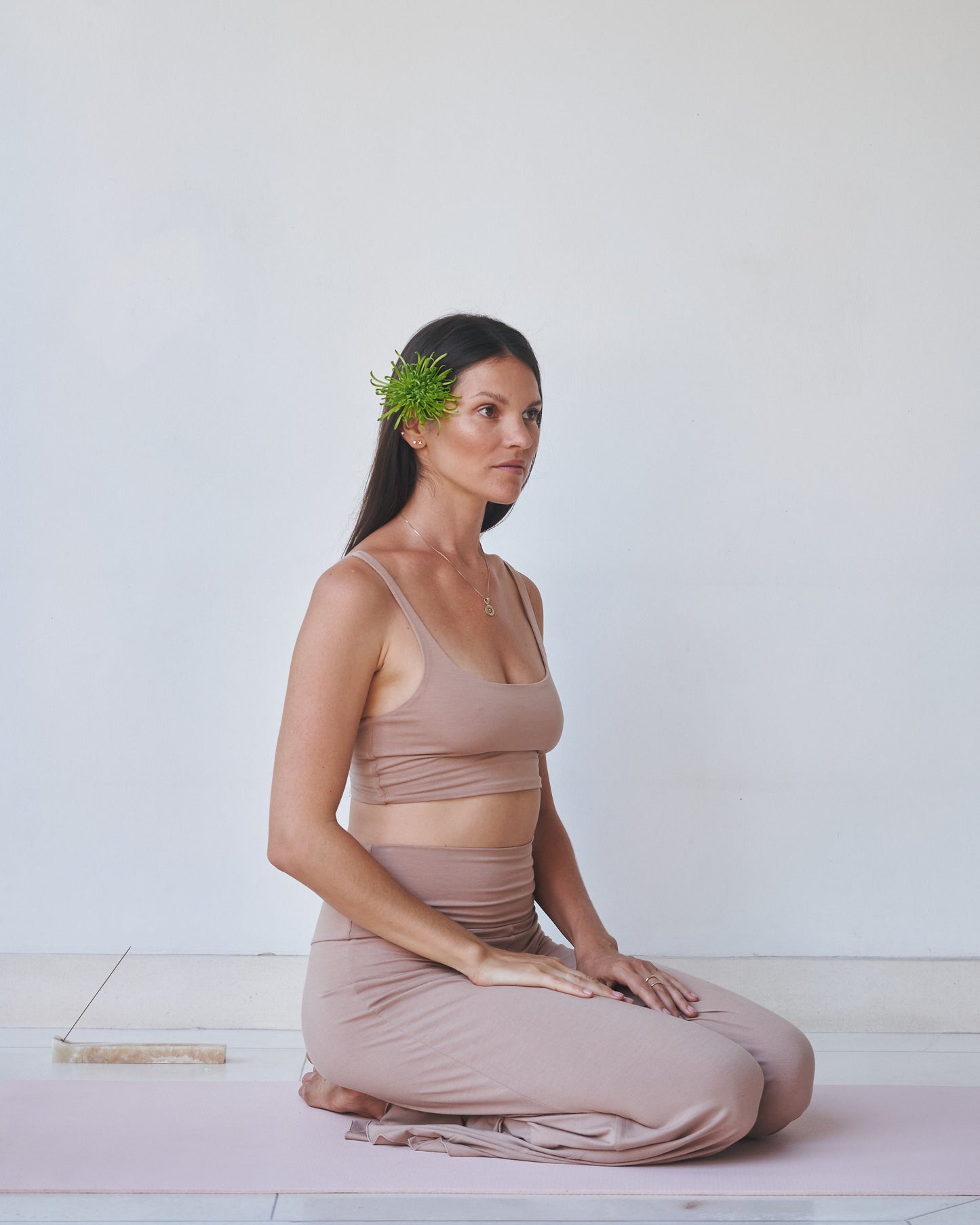 Sia Pant - Plant Viscose - Tan Tiyara Soul Wear