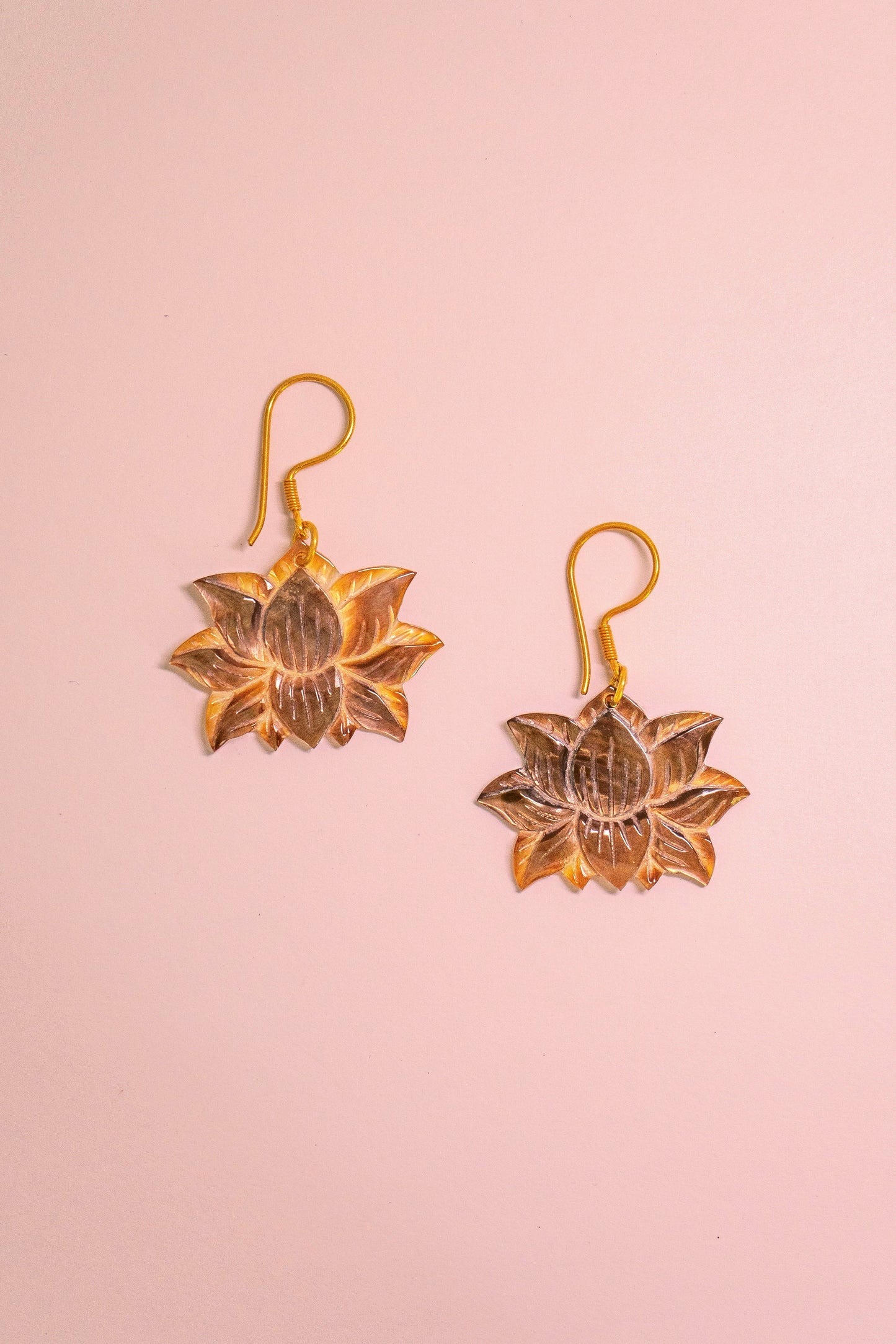 Lotus Earrings Black Pearl Tiyara Soul Wear