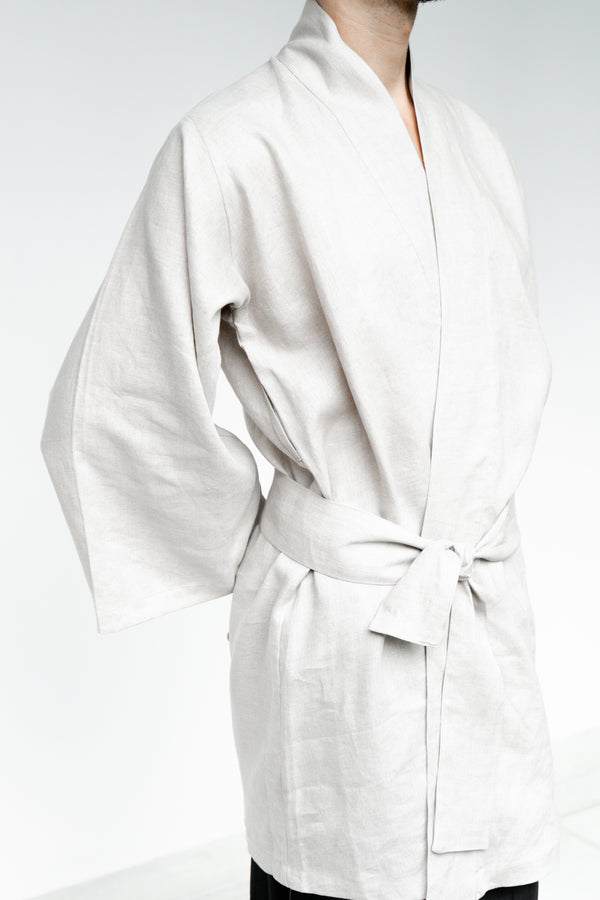 Dao Kimono — Linen — Natural Stone