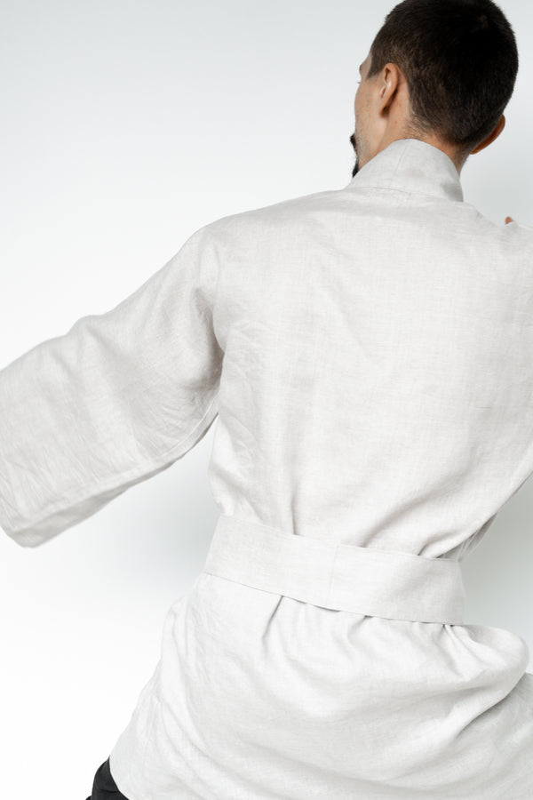 Dao Kimono — Linen — Natural Stone