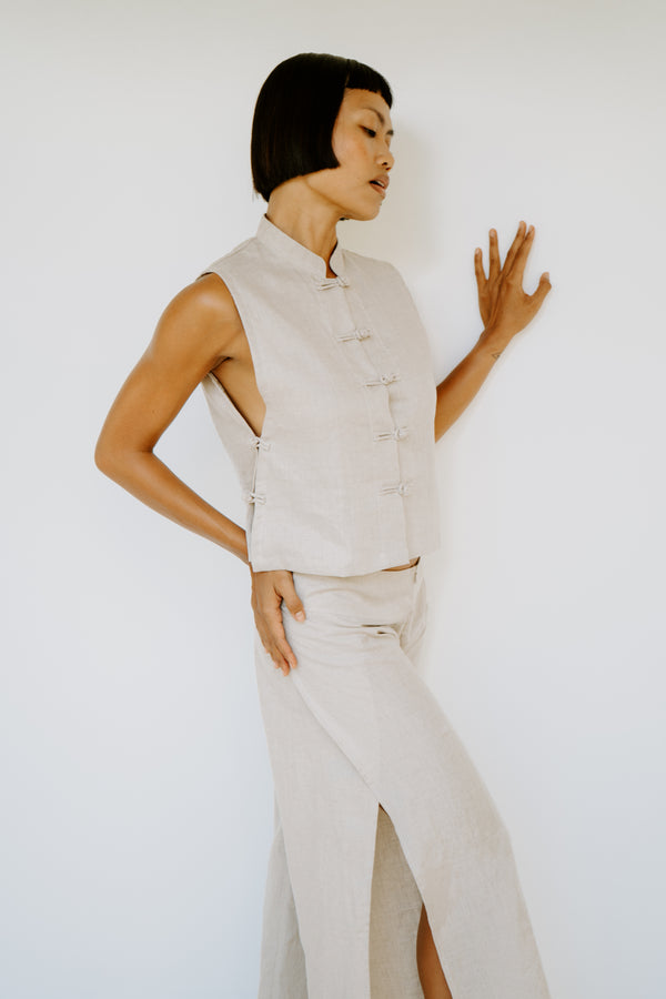 Yori Pant, Linen, Natural Linen