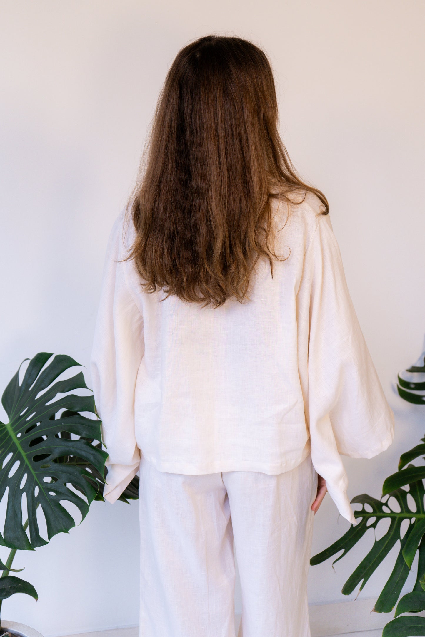 Makoto Pant - Linen - Pearl White Tiyara Soul Wear