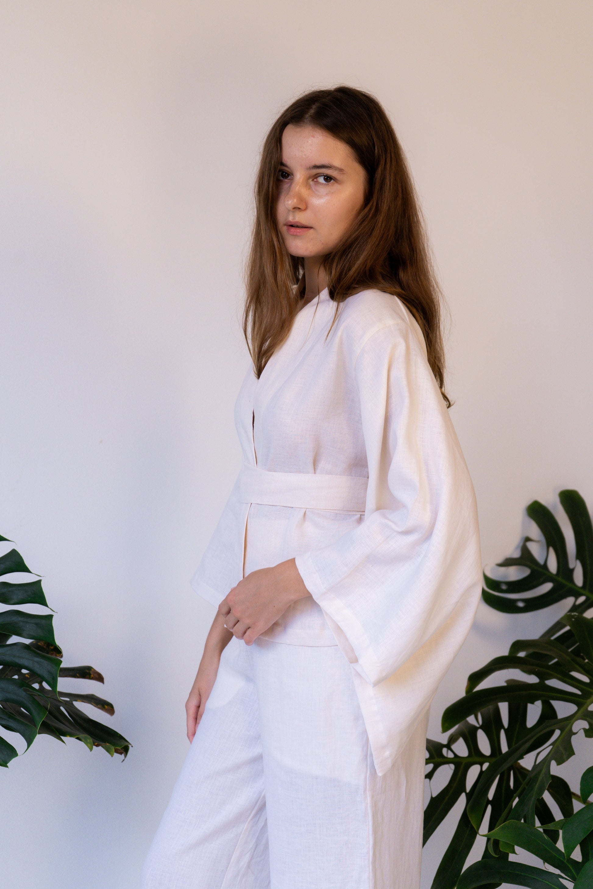 Makoto Kimono - Linen - Pearl Tiyara Soul Wear