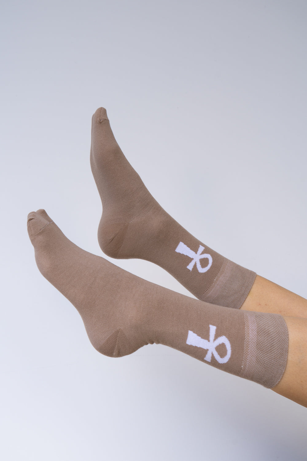 Ankh Sock - Sandstone Brown - Cotton Tiyara