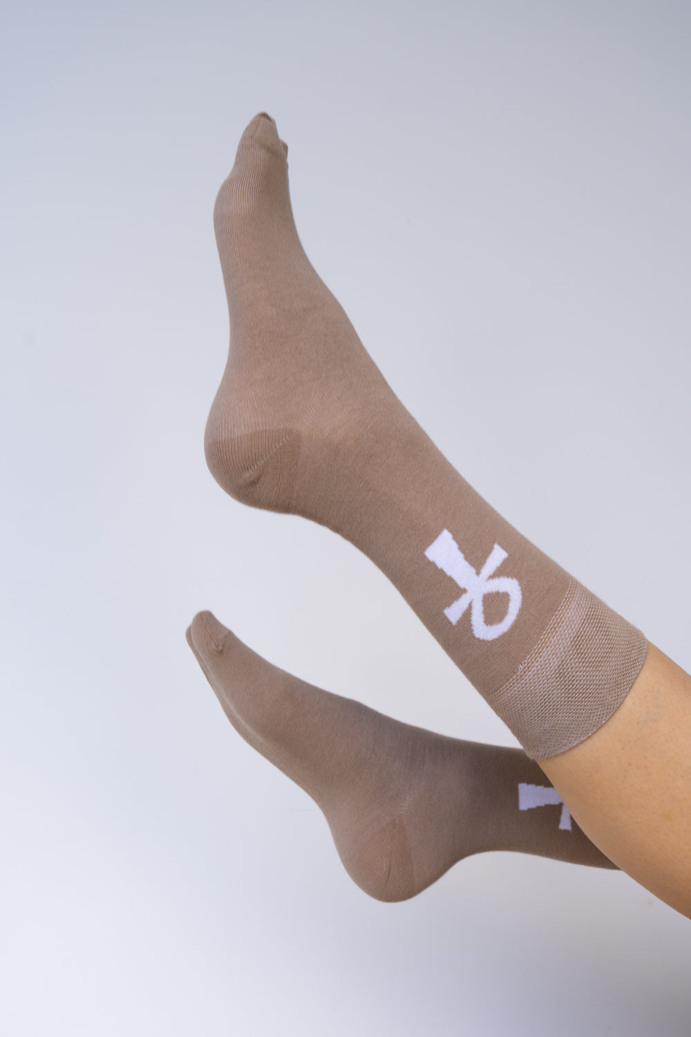 Ankh Sock - Sandstone Brown - Cotton Tiyara