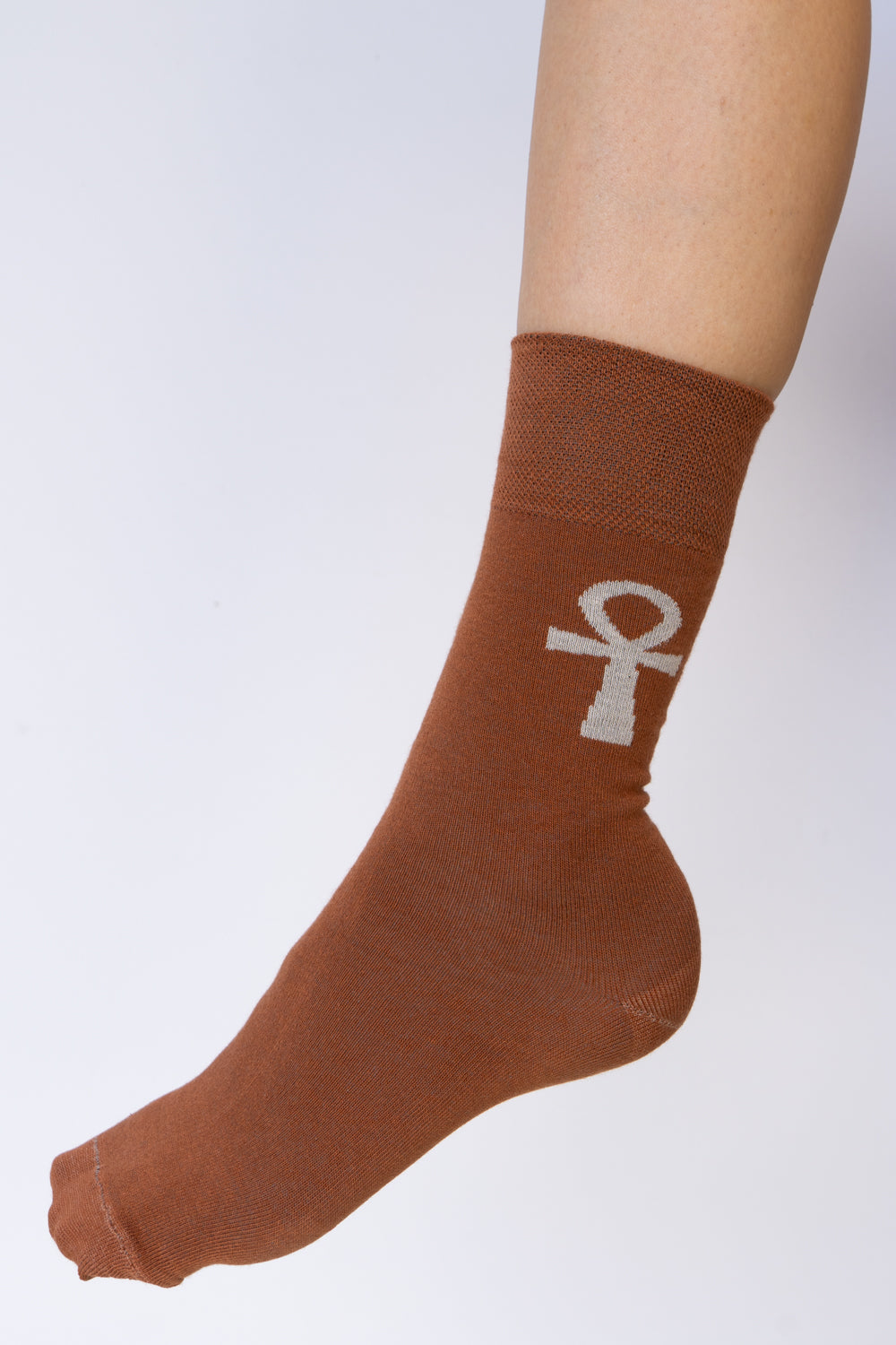 Ankh Sock - Dune Amber - Cotton Tiyara