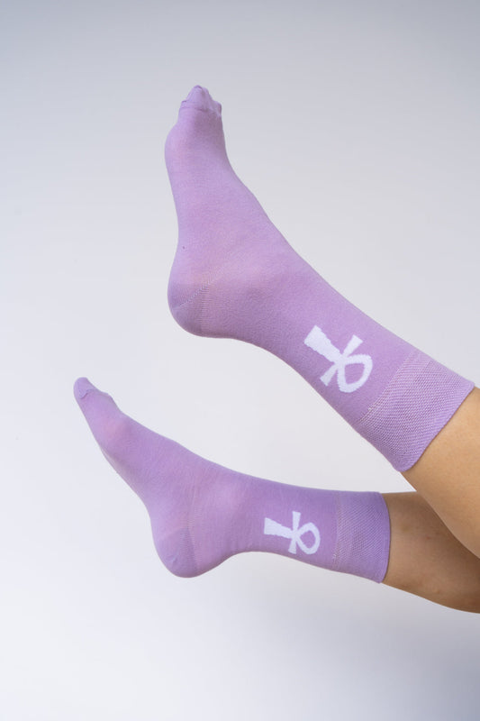Ankh Sock - Lotus Mist - Cotton Tiyara