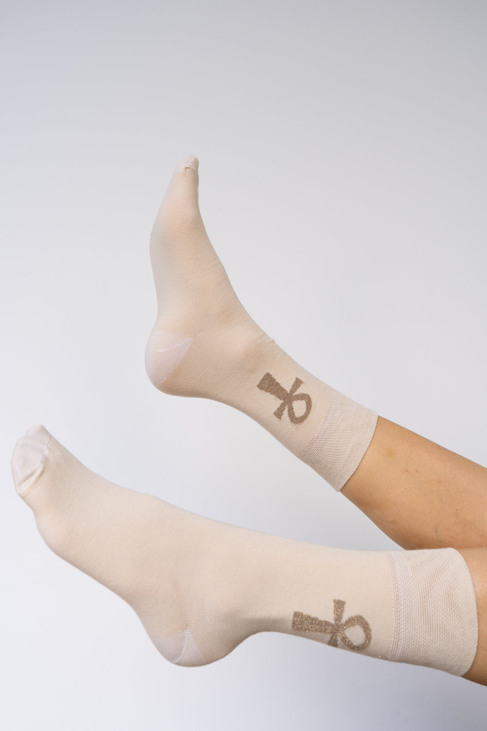 Ankh Sock - Beige Sand Cotton Tiyara