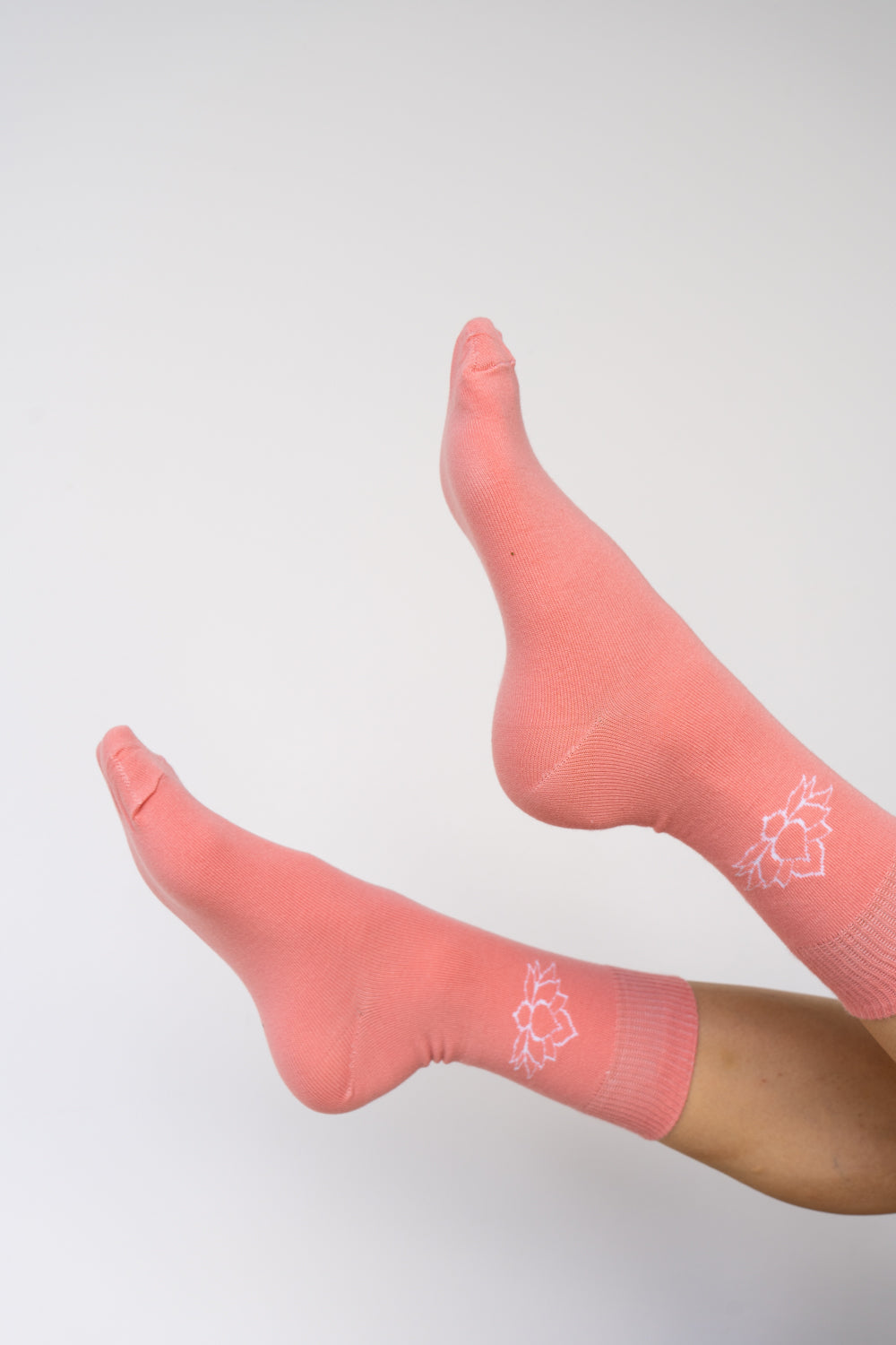 Lotus Sock - Peach Cotton Tiyara Soul Wear