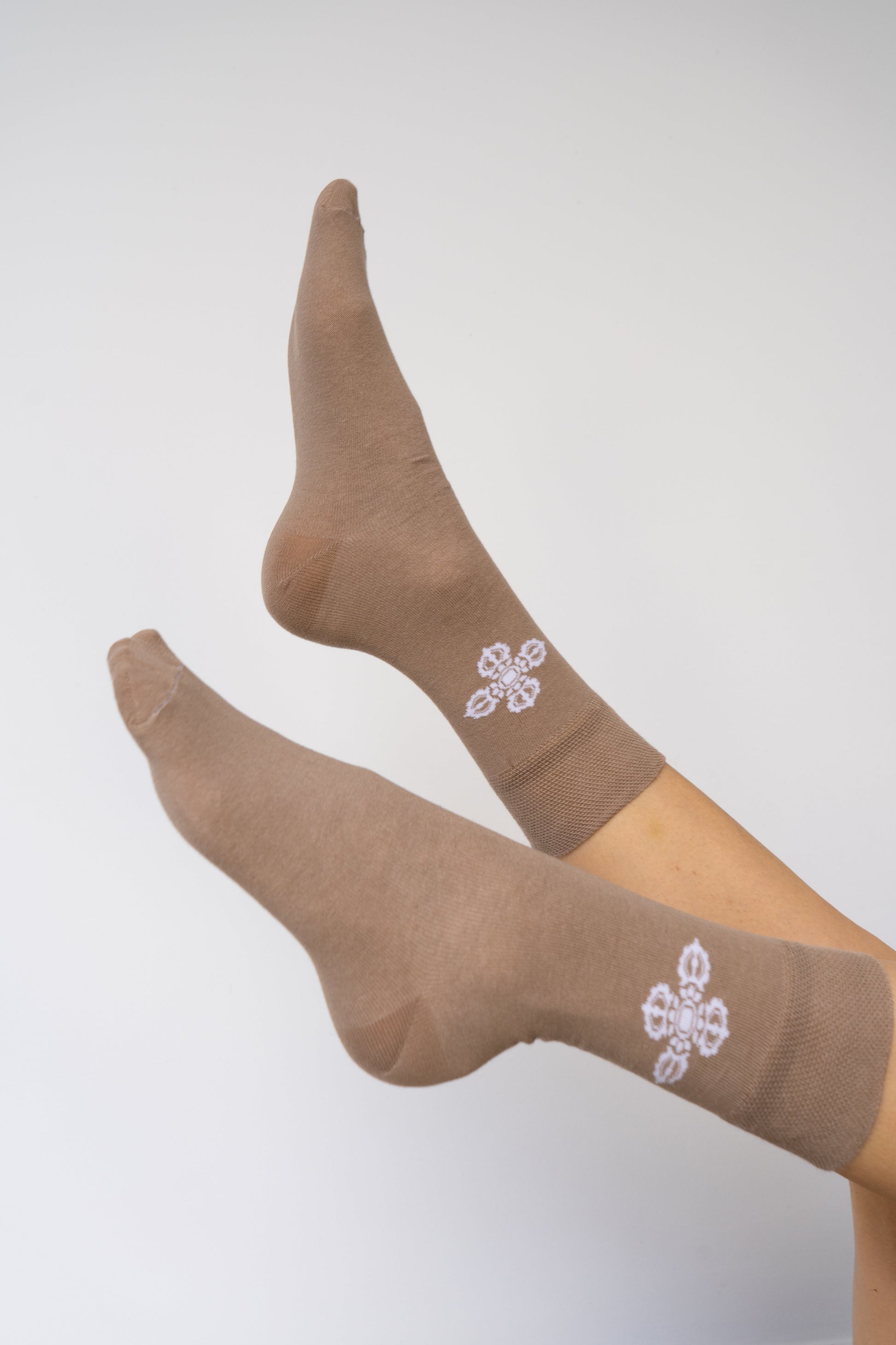 Vajra Sock - Brown - Cotton Tiyara Soul Wear