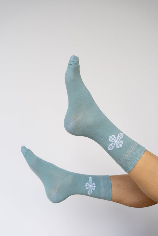 Vajra Sock - Sage - Cotton Tiyara Soul Wear