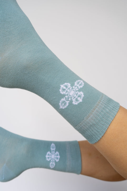 Vajra Sock - Sage - Cotton Tiyara Soul Wear