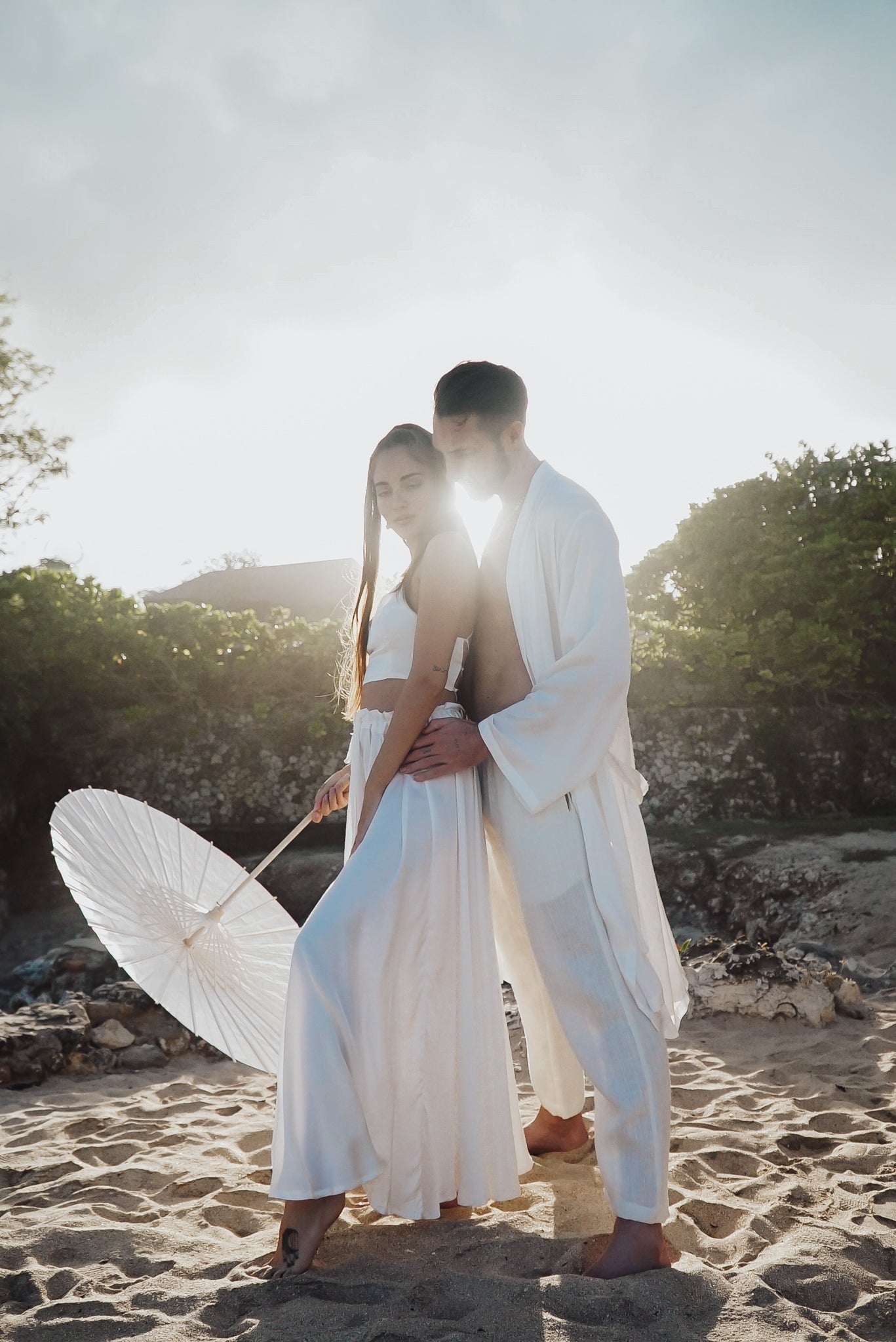 Shen Pant - Hemp - Pearl White Tiyara Soul Wear