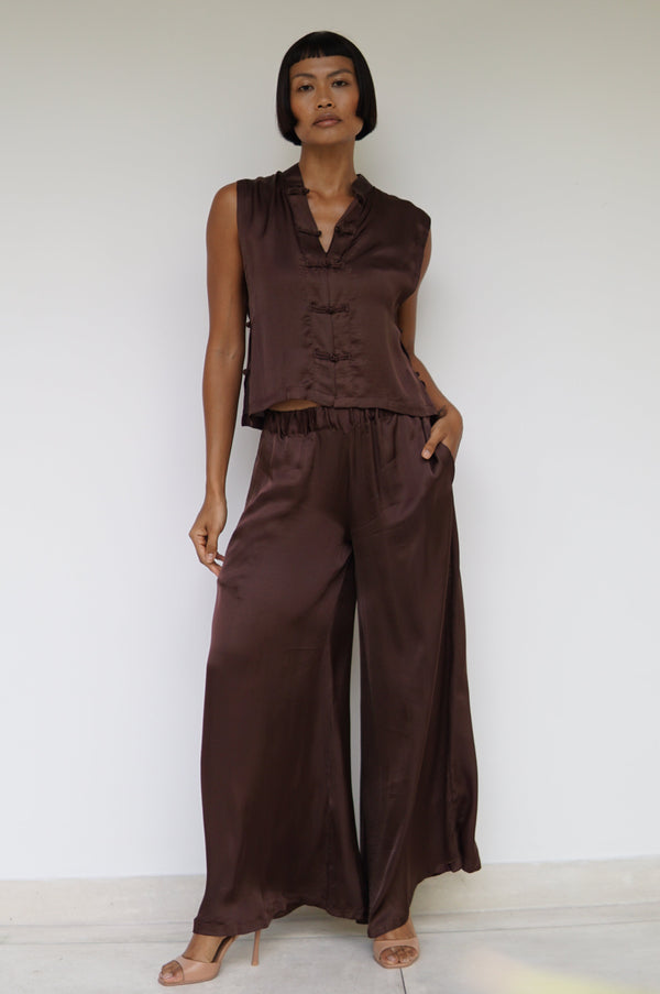 Ting Pants — Lyocell Silk — Earth Cacao