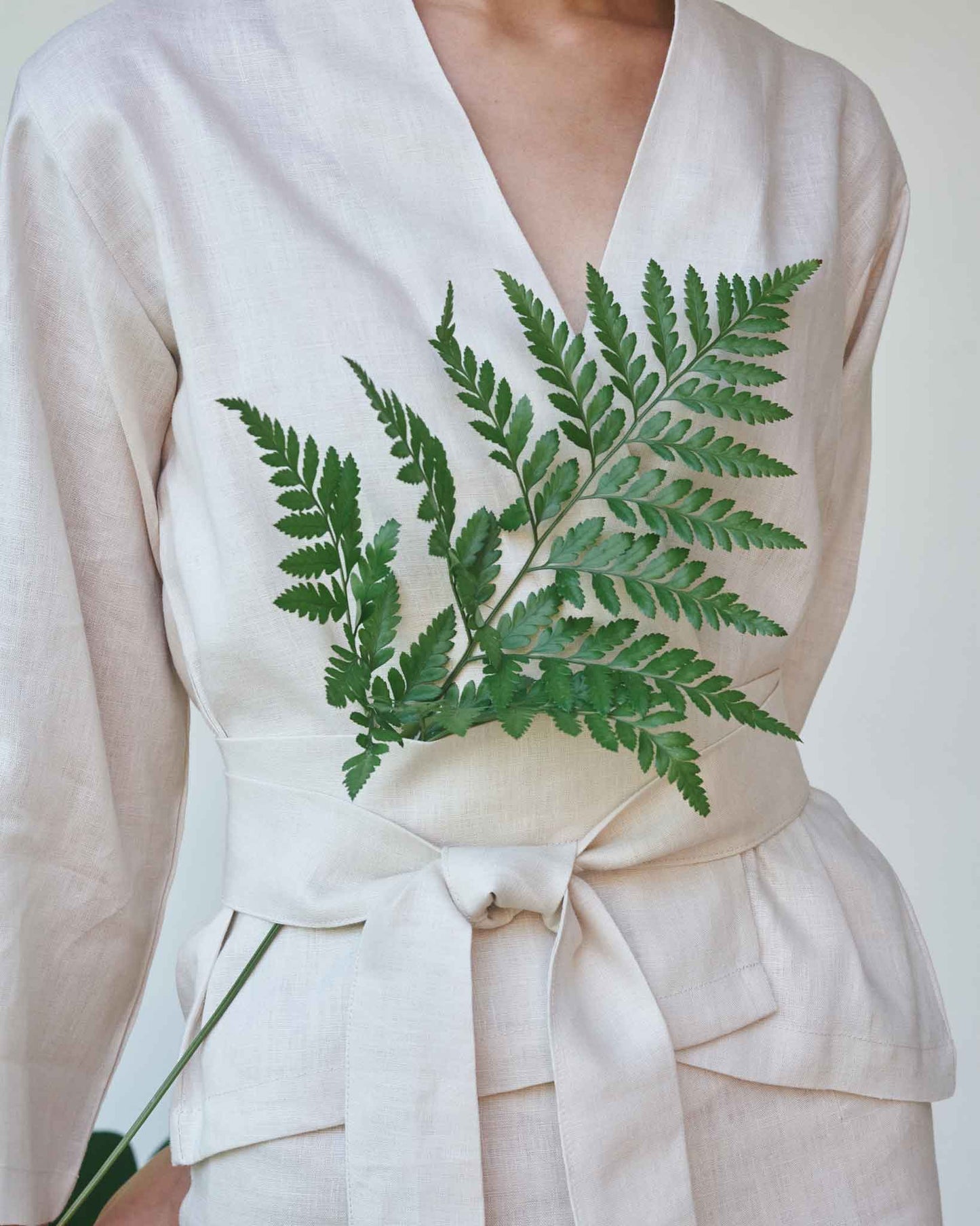 Mai Kimono Suit - Linen - Pearl Tiyara Soul Wear