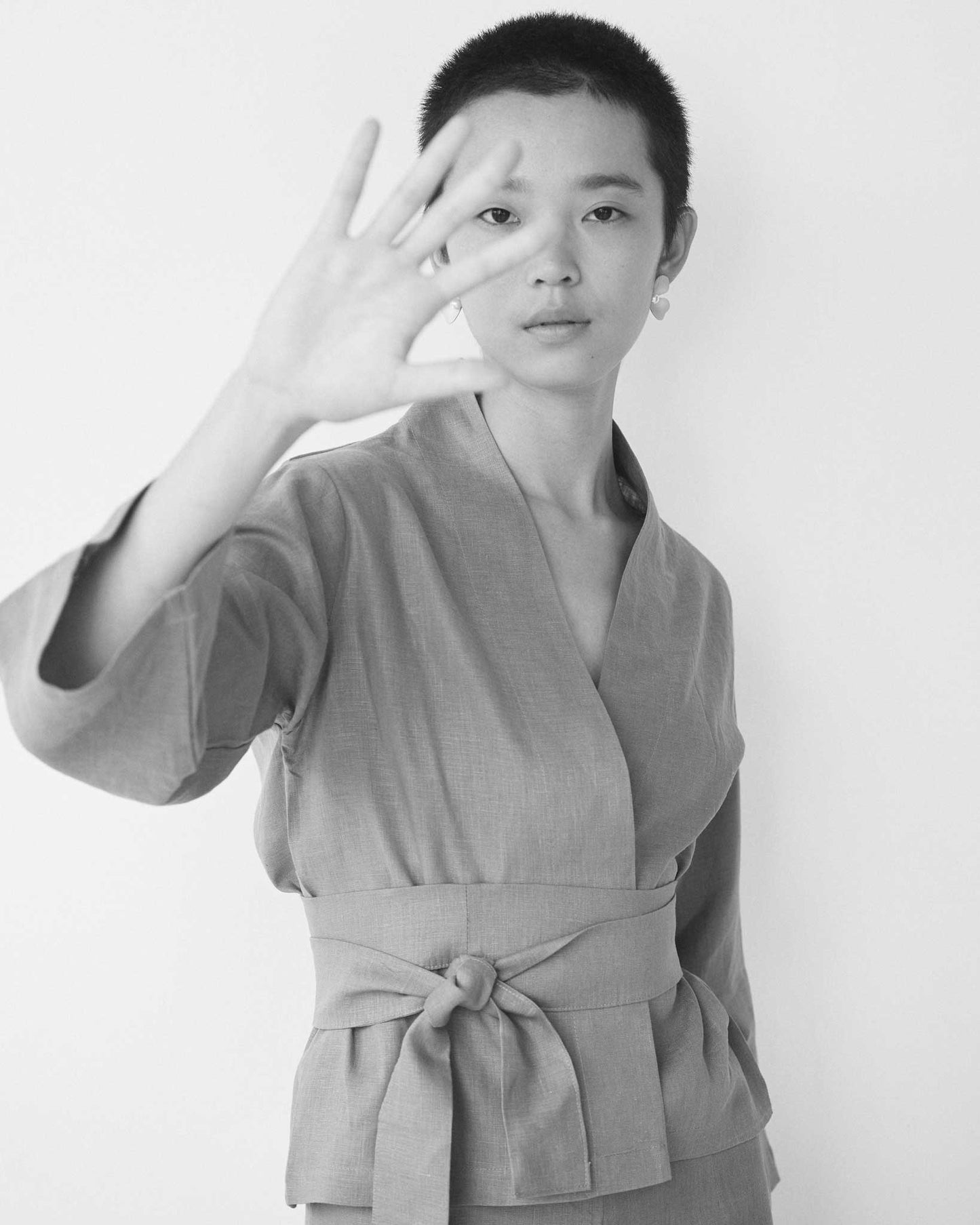 Mai Kimono Suit - Linen - Sage Tiyara Soul Wear