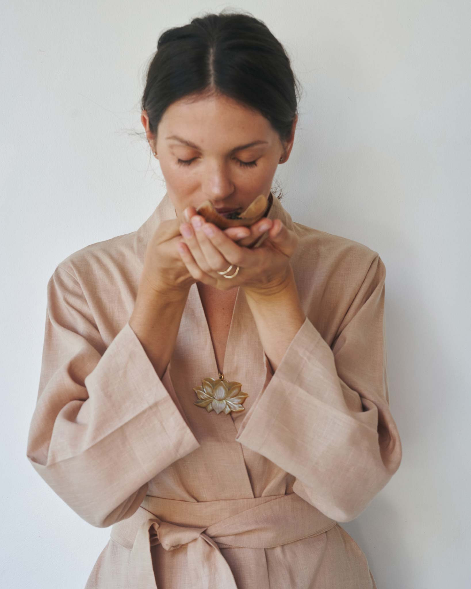 Mai Kimono Suit - Linen - Tan Tiyara Soul Wear