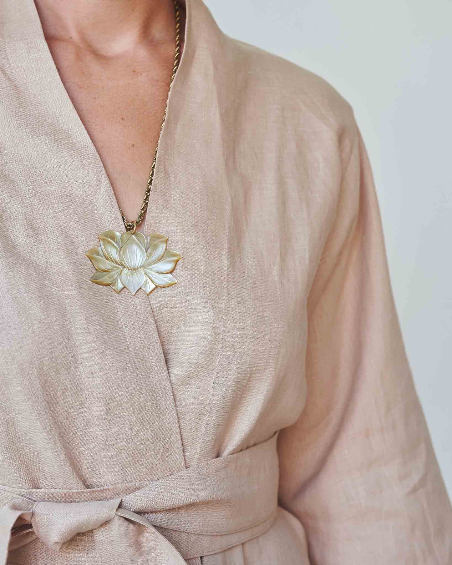 Mai Kimono Suit - Linen - Tan Tiyara Soul Wear