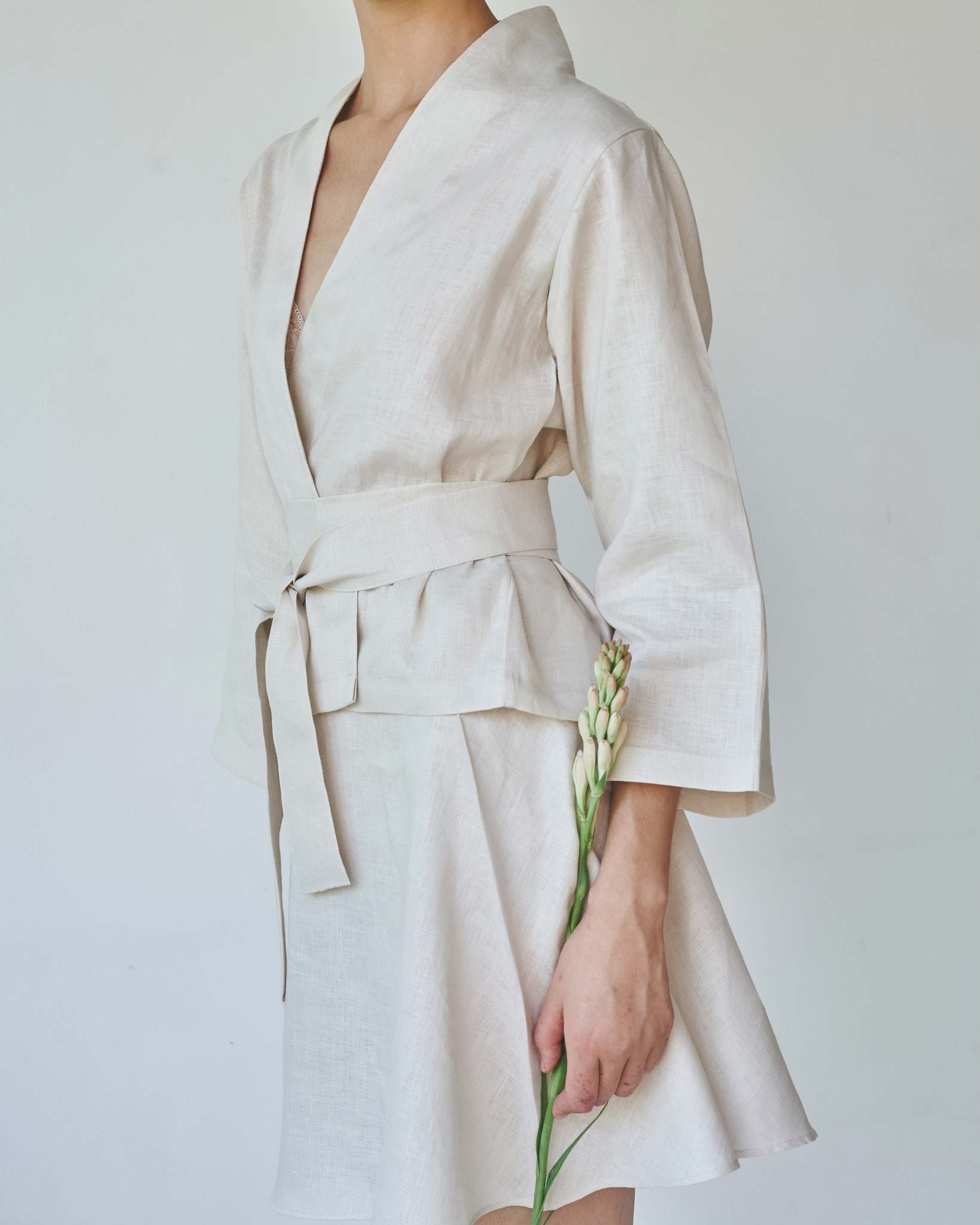 Mai Skirt - Linen - Pearl Tiyara Soul Wear