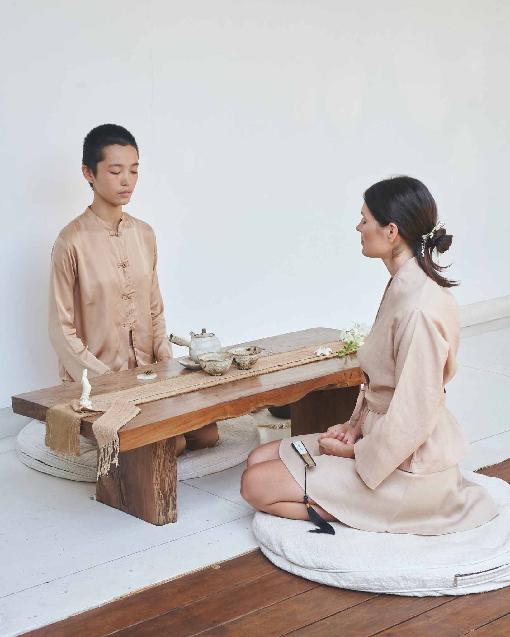 Mai Skirt - Linen - Tan Tiyara Soul Wear