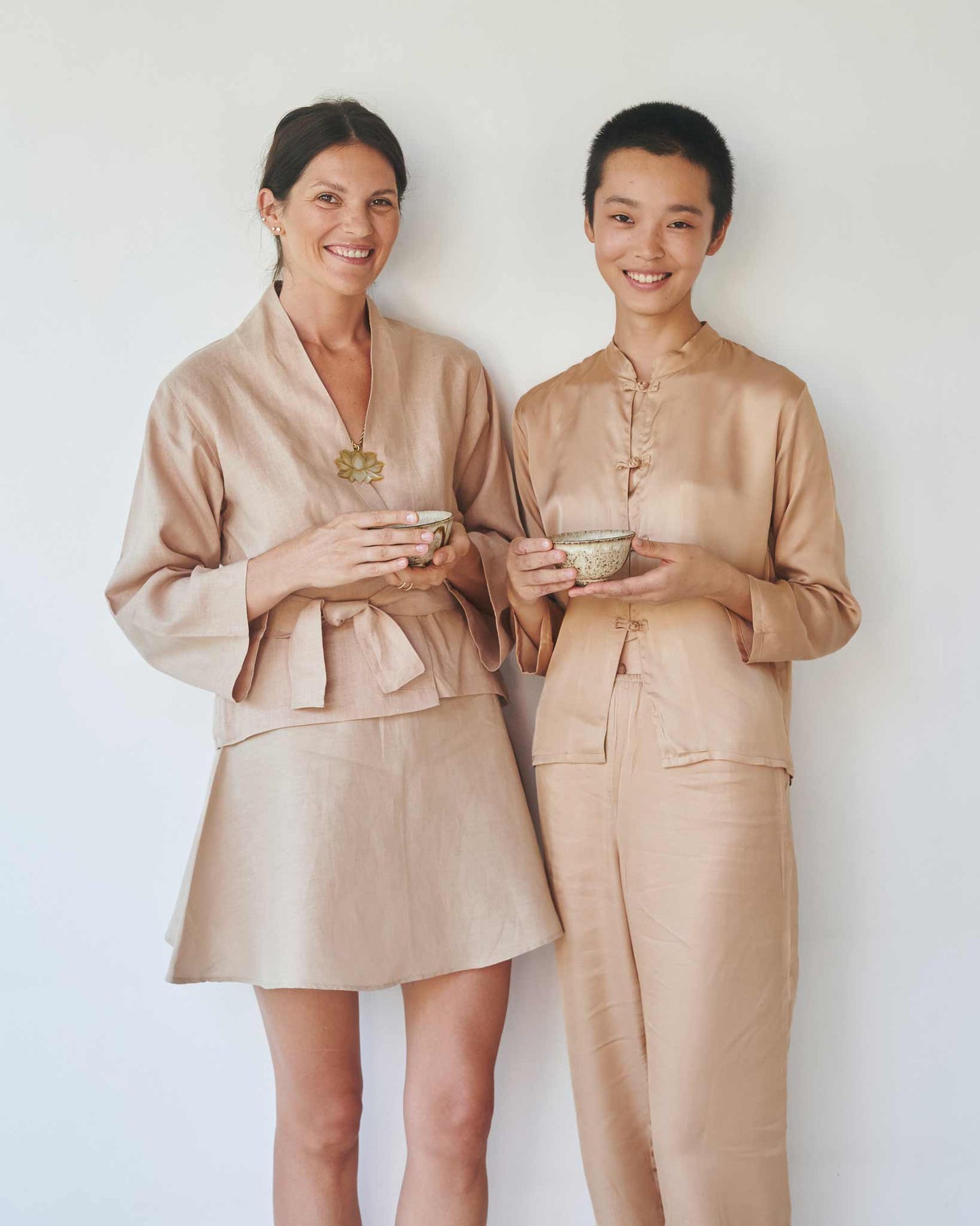 Mai Skirt - Linen - Tan Tiyara Soul Wear