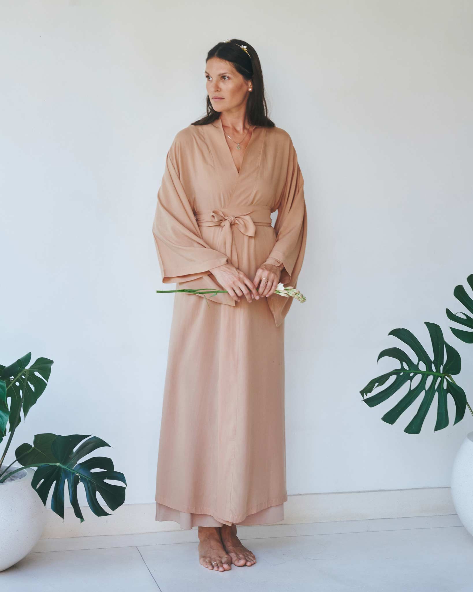 Nuwa Kimono - Tencel - Tan Tiyara Soul Wear