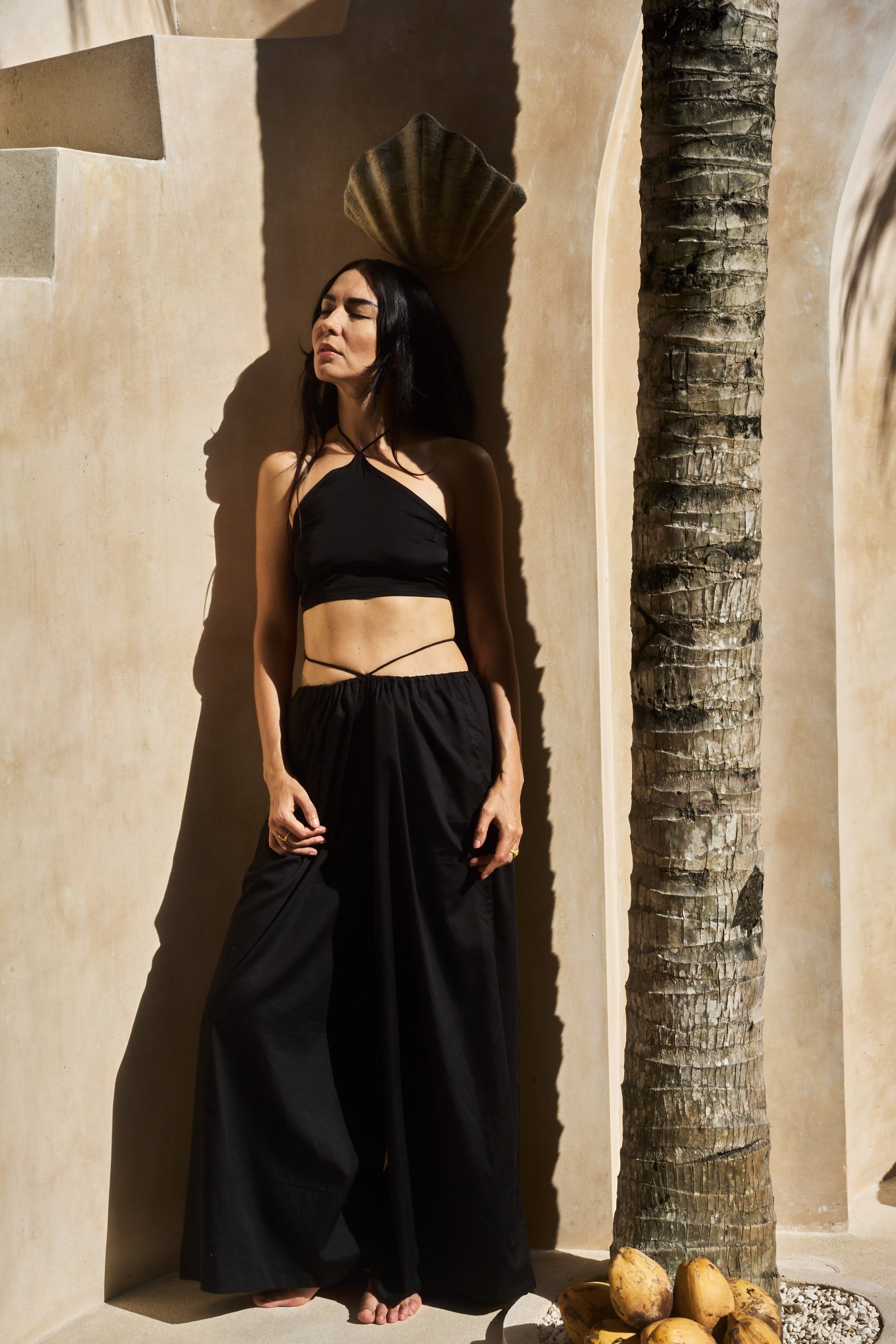 NaRa Pant - Cotton - Black Ebony Tiyara LLC