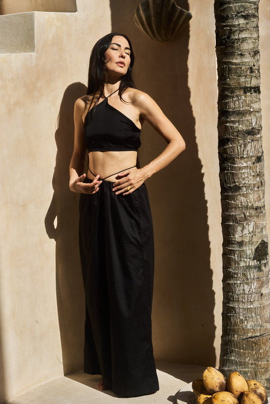 NaRa Pant - Cotton - Black Ebony Tiyara LLC