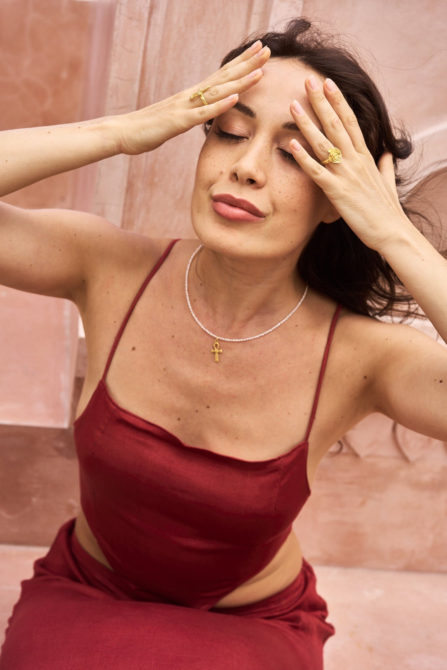 Noura Dress - Bamboo - Kemet Crimson Tiyara LLC