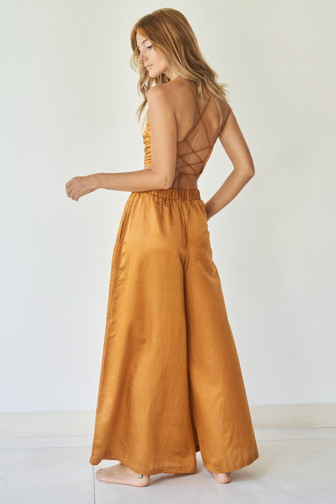 Lee Zhen Pant - Silk Cotton - Copper Tiyara Soul Wear