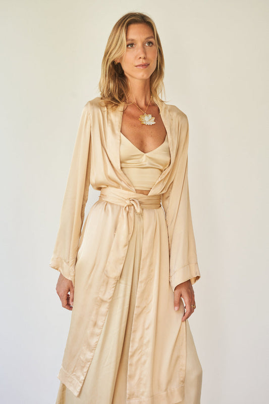 Golden Pearl Lotus Necklace Tiyara Soul Wear