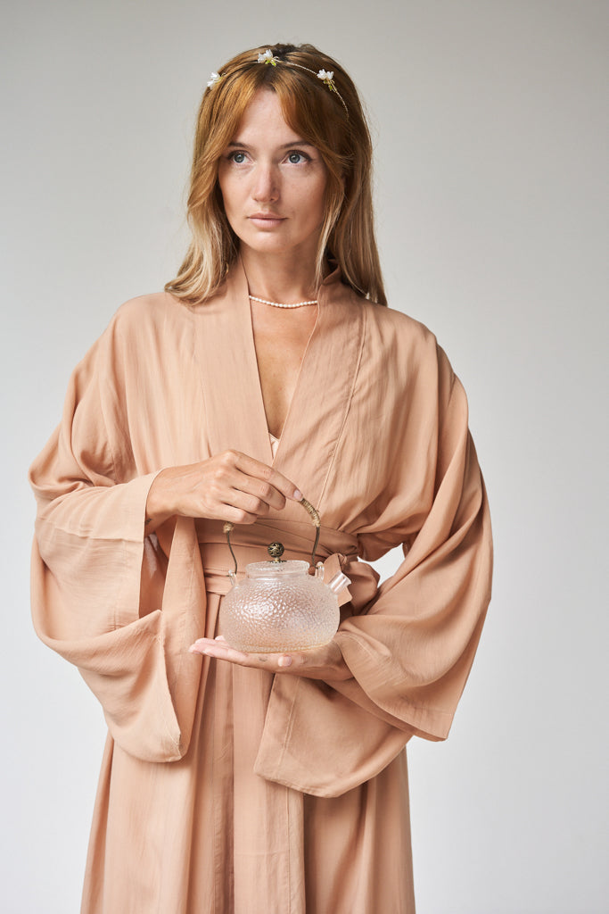 Nuwa Kimono - Tencel - Tan Tiyara Soul Wear