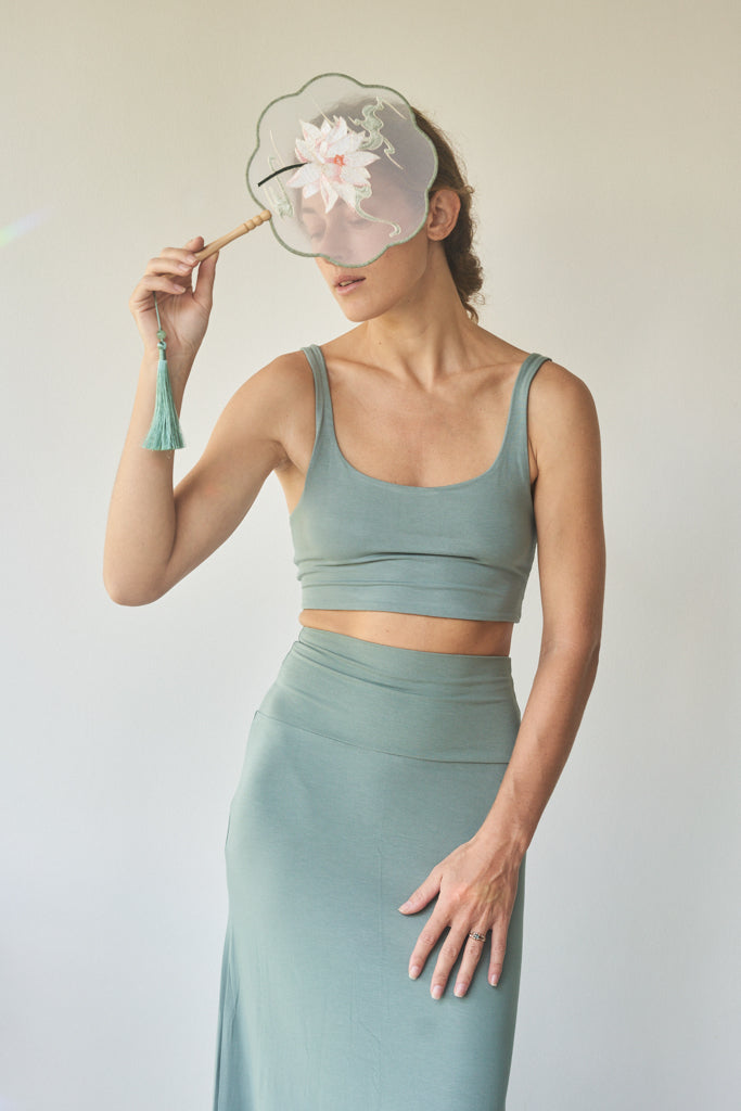 Sia Top - Plant Viscose - Sage Tiyara Soul Wear