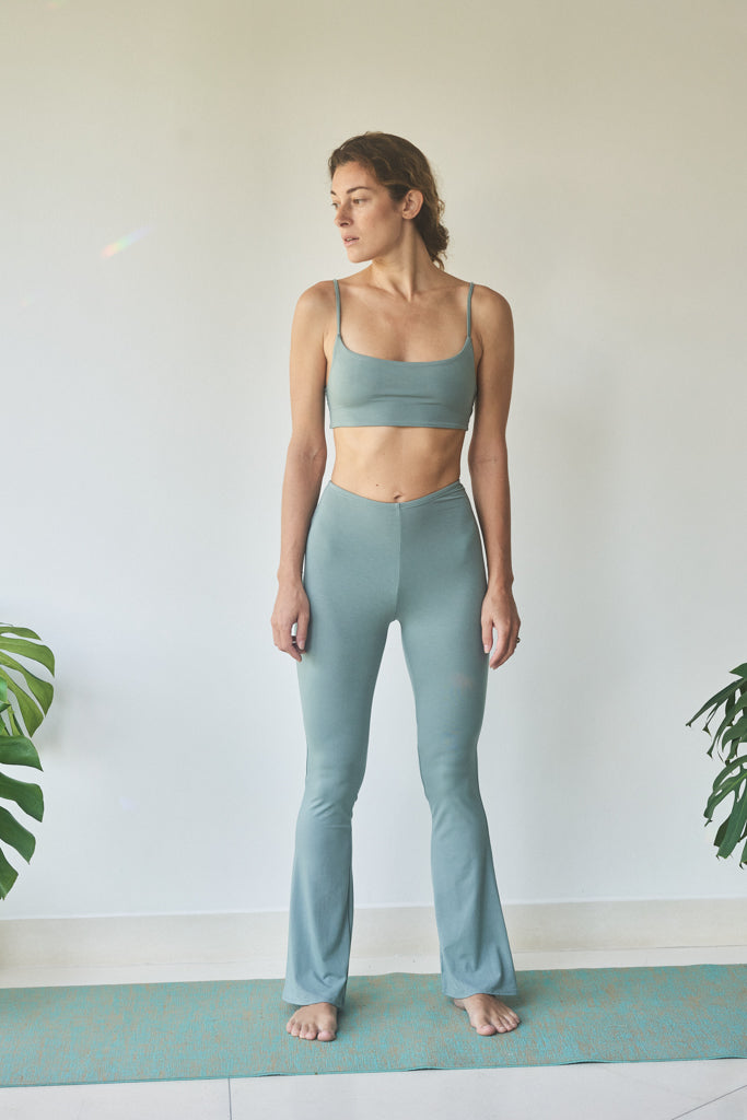 Wulan Pant - Plant Viscose - Sage Tiyara Soul Wear