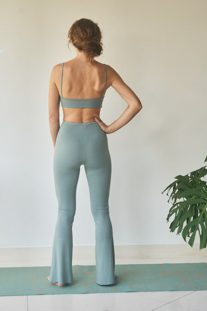 Wulan Pant - Plant Viscose - Sage Tiyara Soul Wear