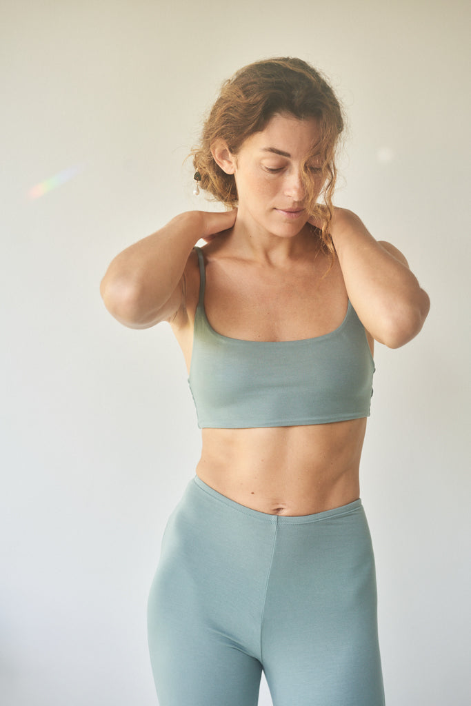 Wulan Pant - Plant Viscose - Sage Tiyara Soul Wear