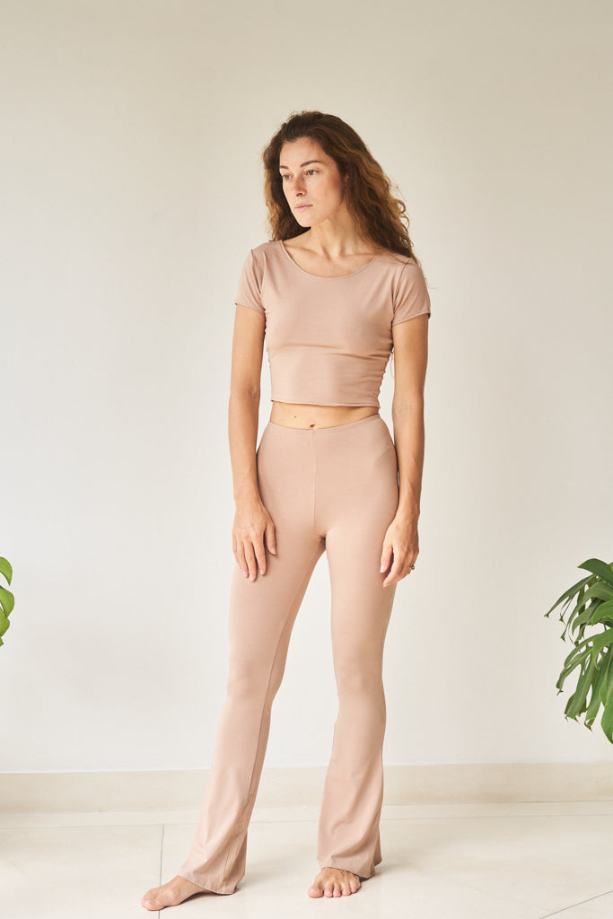 Wulan Pant - Plant Viscose - Tan Tiyara Soul Wear