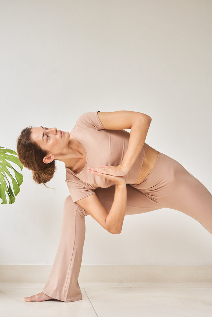 Wulan Pant - Plant Viscose - Tan Tiyara Soul Wear