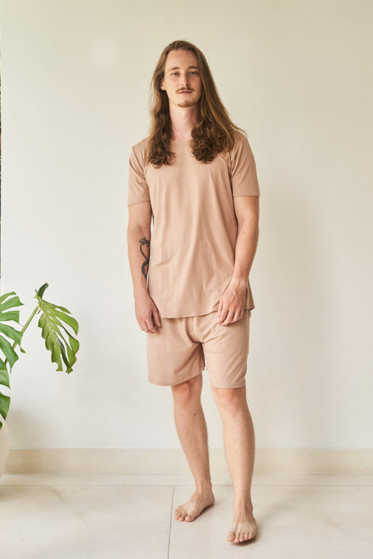 Kai Short - Plant Viscose - Tan Tiyara Soul Wear
