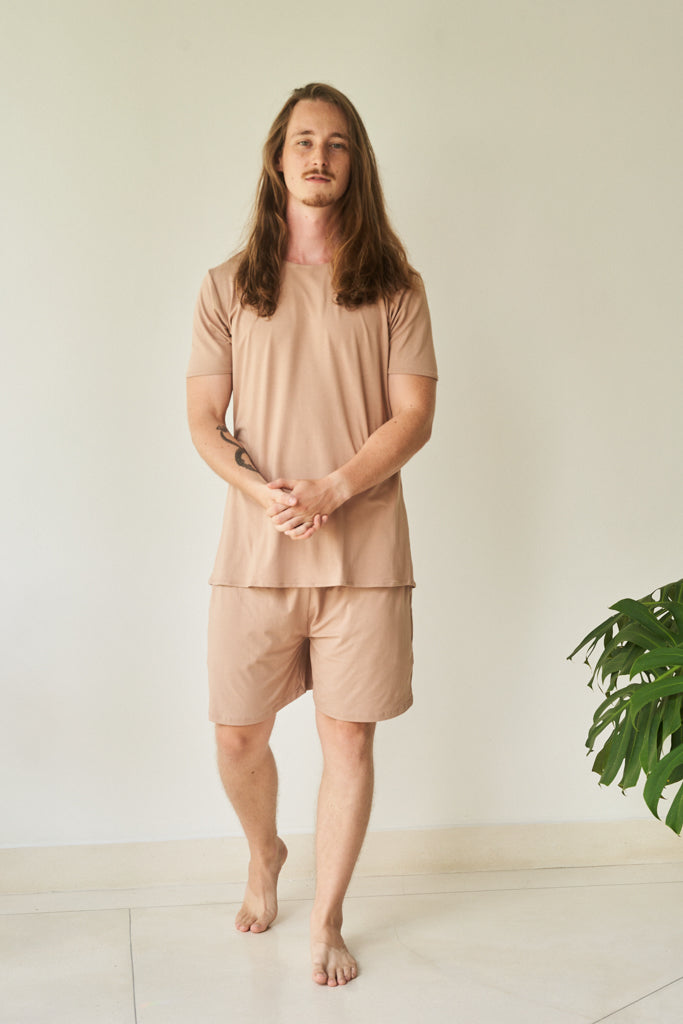 Kai Shirt - Plant Viscose - Tan Tiyara Soul Wear