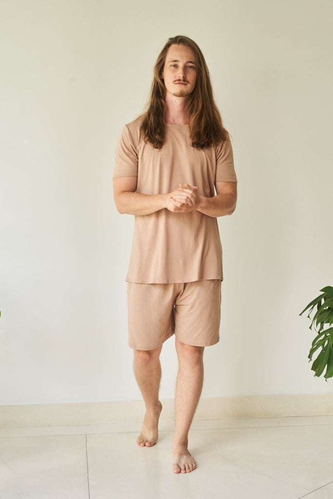 Kai Short - Plant Viscose - Tan Tiyara Soul Wear