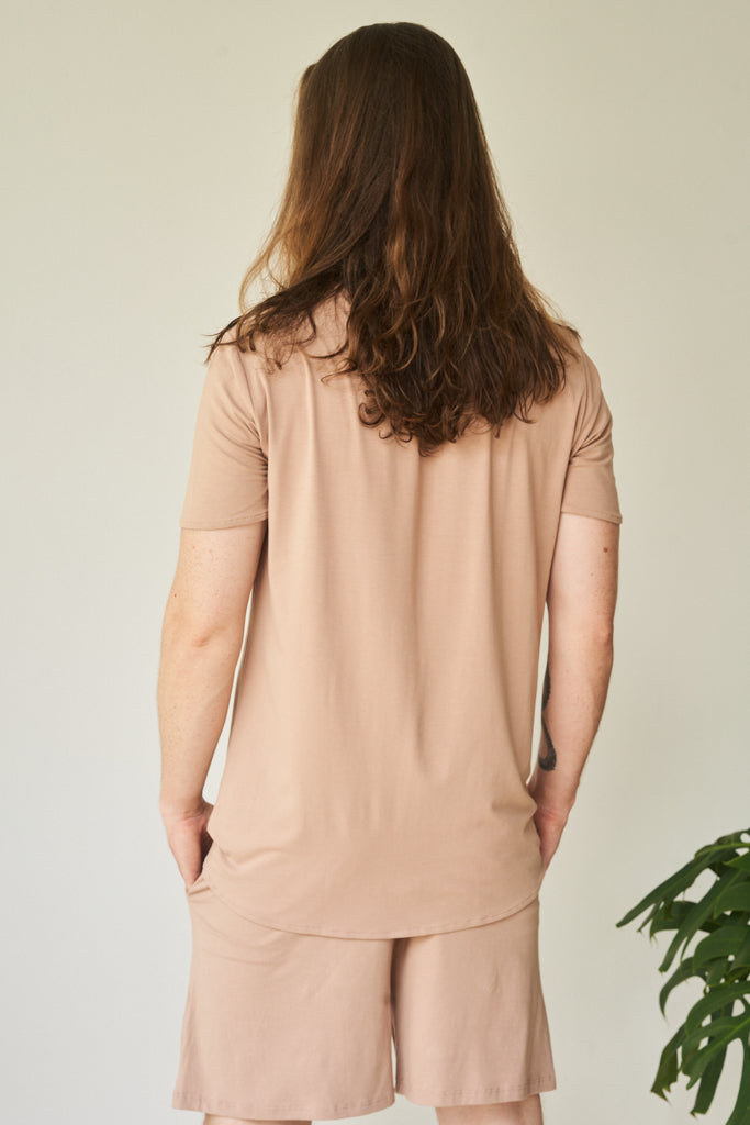 Kai Shirt - Plant Viscose - Tan Tiyara Soul Wear