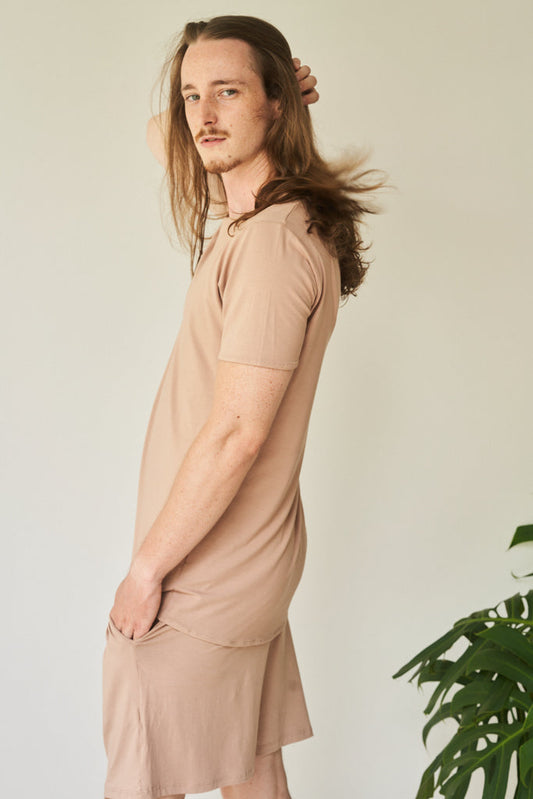 Kai Shirt - Plant Viscose - Tan Tiyara Soul Wear
