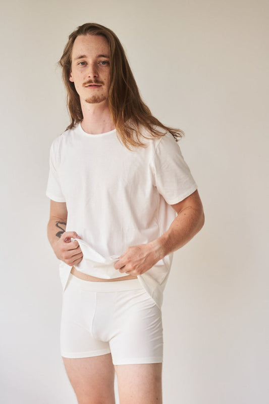 Ryujin Boxers - Bamboo - Pearl White Tiyara Soul Wear