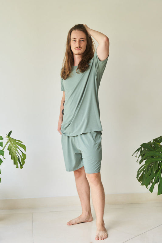 Kai Short - Plant Viscose - Sage Tiyara Soul Wear