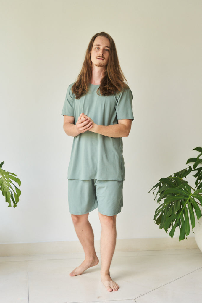 Kai Short - Plant Viscose - Sage Tiyara Soul Wear