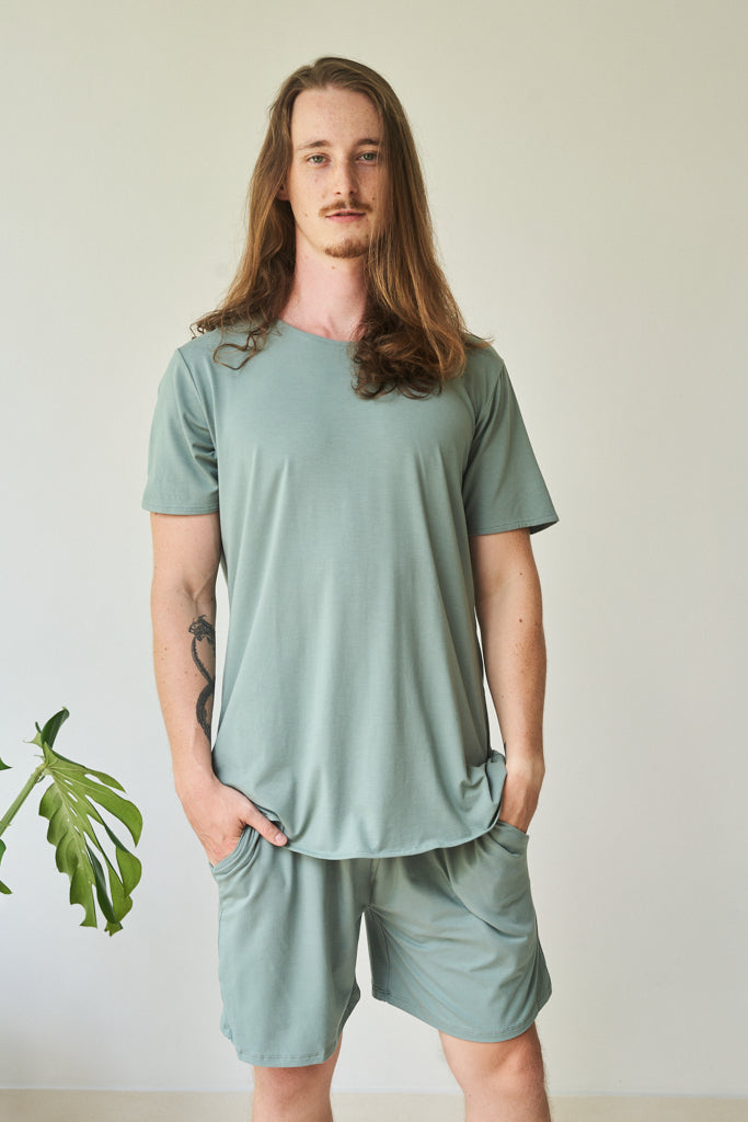 Kai Short - Plant Viscose - Sage Tiyara Soul Wear